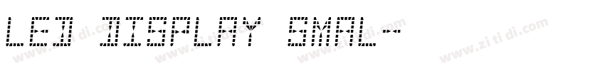 led display smal字体转换